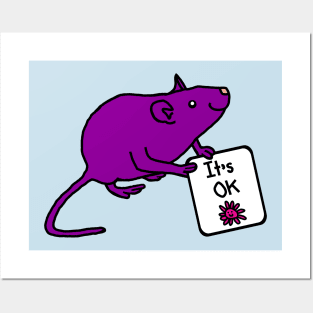 Rat Says Its OK Posters and Art